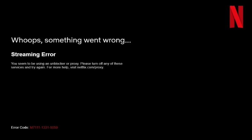 Netflix streaming error