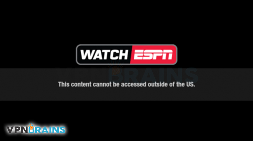ESPN geo restriction error