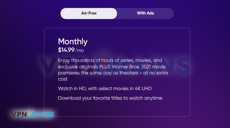 HBO Max subscription price