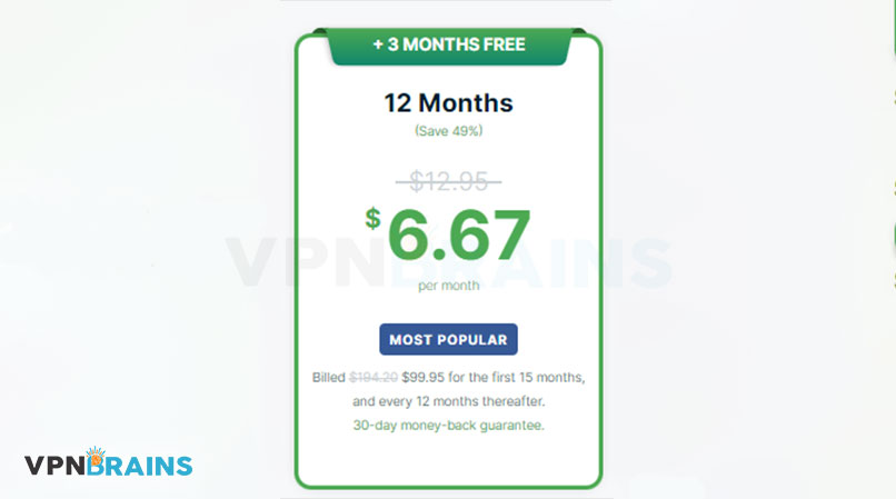 ExpressVPN 12+3 months discounted price