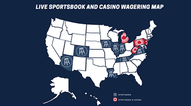 Barstool Sportsbook Map for available location.